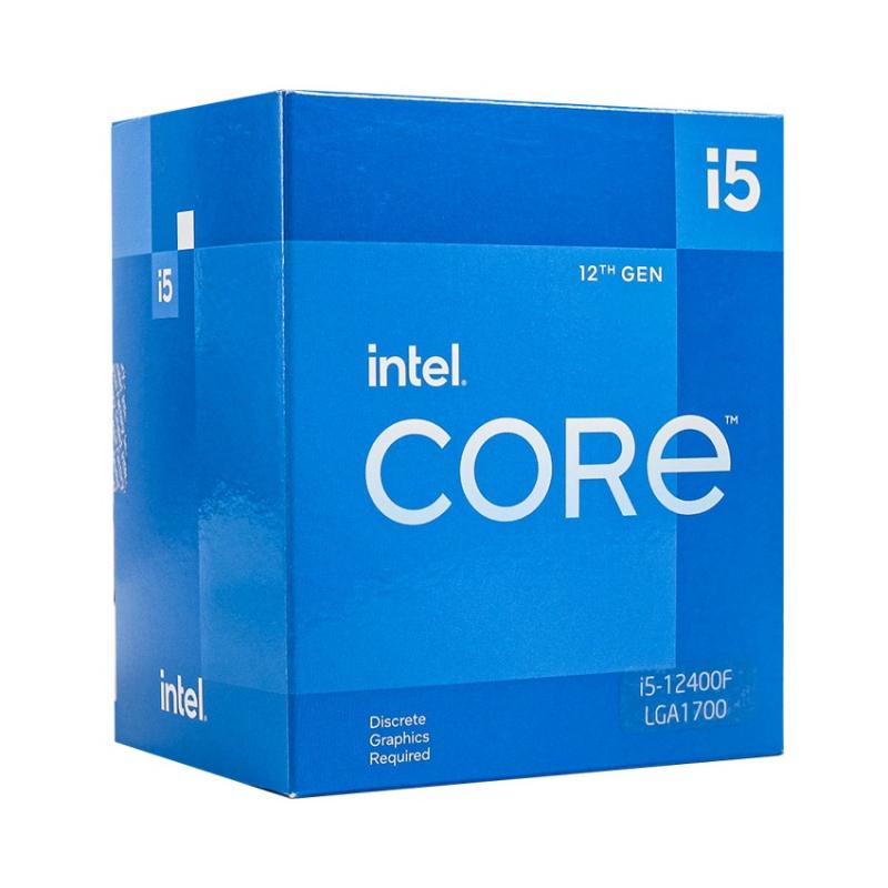 Bộ vi xử lý Intel Core i5 12400F / 2.5GHz Turbo 4.4GHz / 6 Nhân 12 Luồng / 18MB / LGA 1700