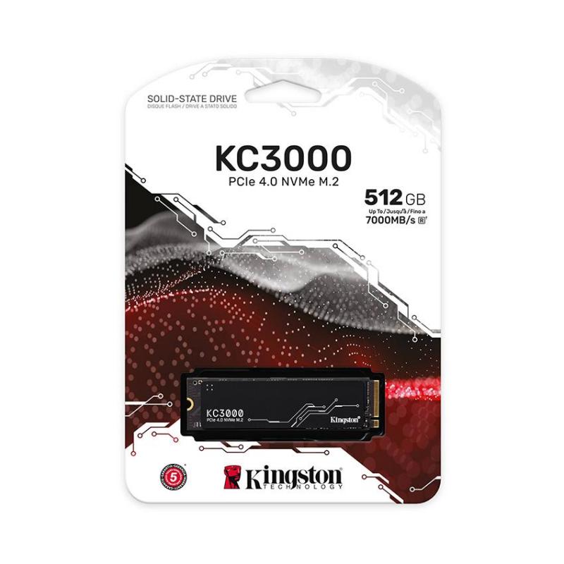 Ổ cứng SSD Kingston KC3000 NVMe PCIe 4.0 512GB  (Đọc/Ghi upto 7000MB/s)