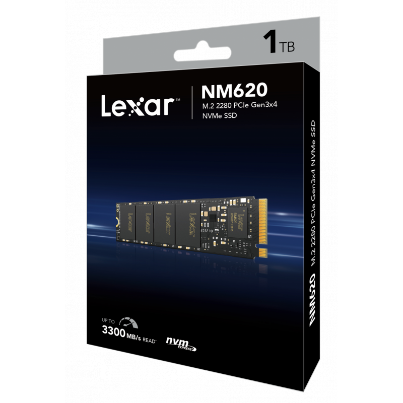Ổ Cứng SSD Lexar NM620 1T M.2 2280 PCIe Gen3x4 NVMe 