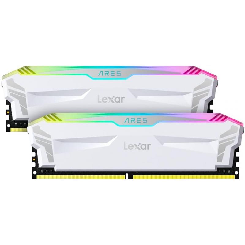 Ram Máy Tính Lexar ARES RGB DDR4 16GB (2x8GB) 3600Mhz  White